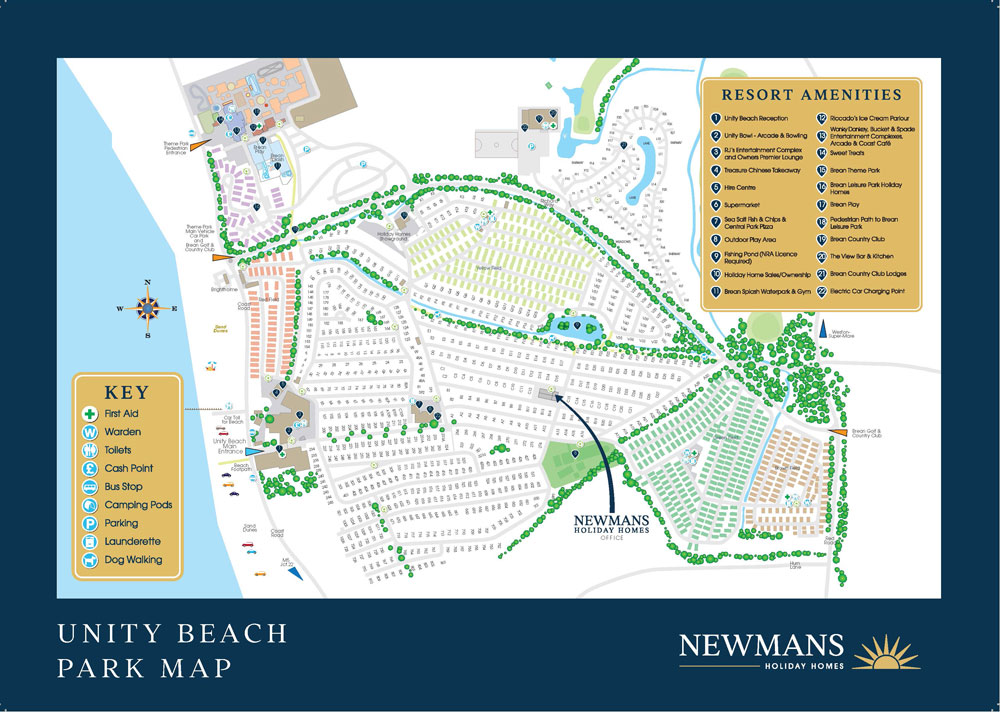 Map of Brean Sands